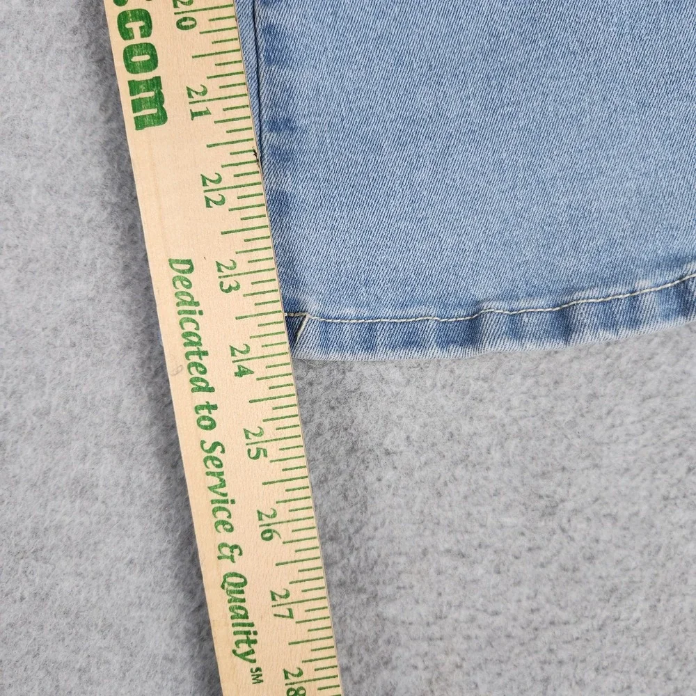 1st Kiss Jeans Girls W22 Blue Denim Flare Distressed Y2K Boho Streetwear Grunge